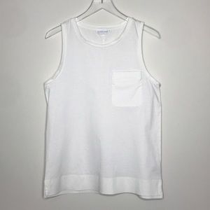 Everlane Tops - Everlane | White Sleeveless Cotton Tank Top M Everlane Tops - Everlane | White Sleeveless Cotton Tank Top M